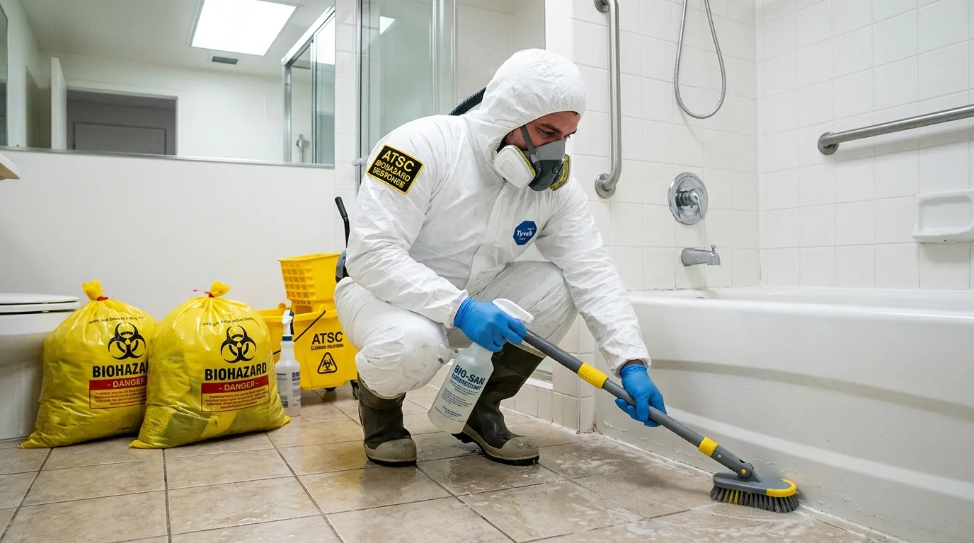 Decontamination equipment deployed for Blood Cleanup in Lacy-Lakeview